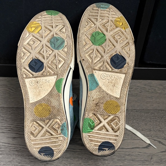 Converse Blue Golf Wang Edition Chuck 70 High Sneakers - Picture 5 of 7